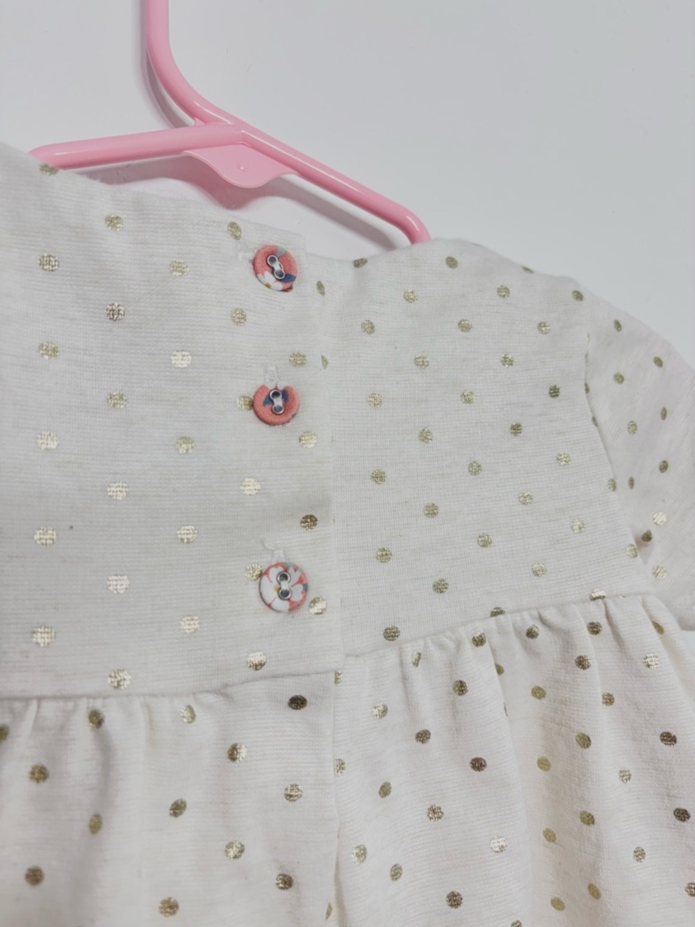 2 for 18$ - Max Studio Baby 6-9M Polka Dot Dress π€ Bow Detail Cute Outfit - Picture 5 of 7